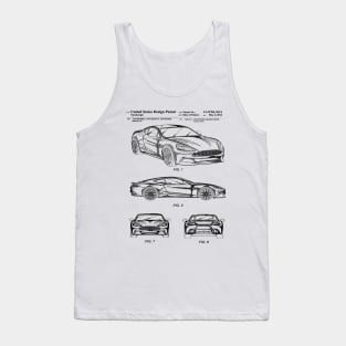 Aston Martin Patent Black Tank Top